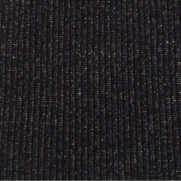 American Eagle Sweater Tank Cami Black Glittery Women's Top Rib Knit Medium - Picture 3 of 4